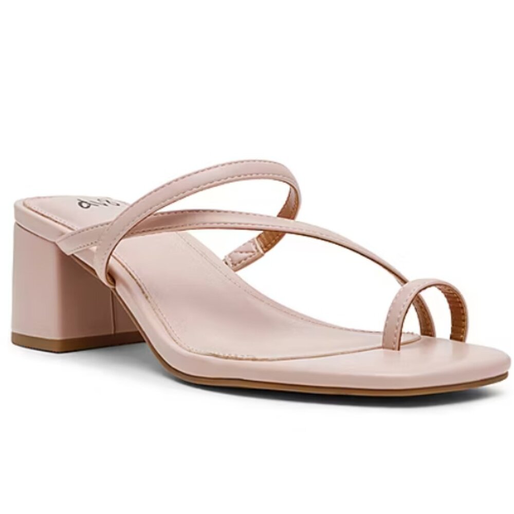 NiB DV8 Women's Lanna Pump Heeled Strappy Sandals Natural Size 7 M $60 RY1309